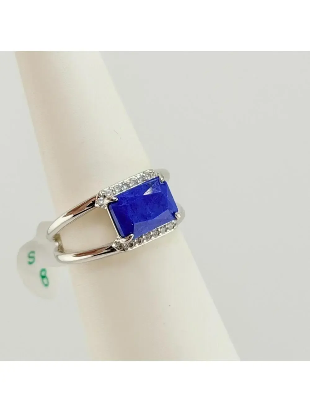 Bomb Party Ring Sz 8 “A Promise To Rise” Genuine Lapis On Rhodium